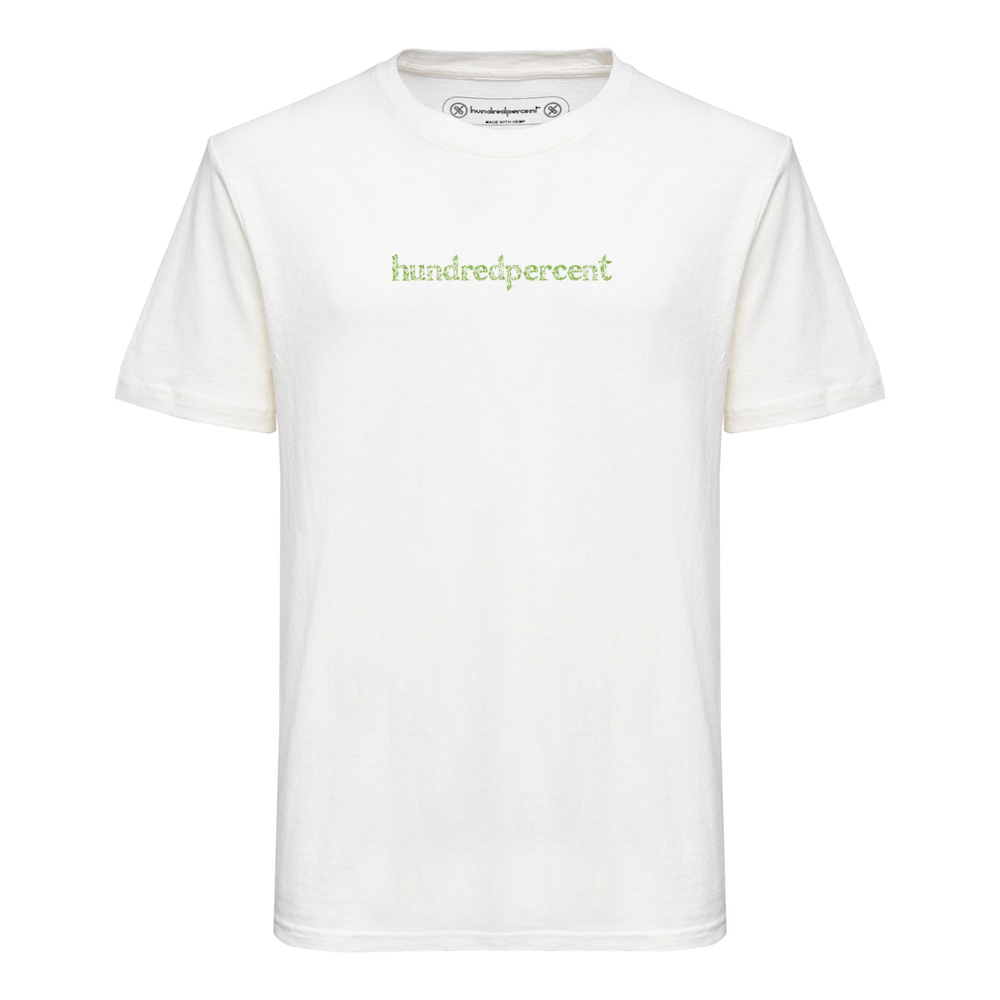 Hemp T-shirt | Hundredpercent - Logo Leaf