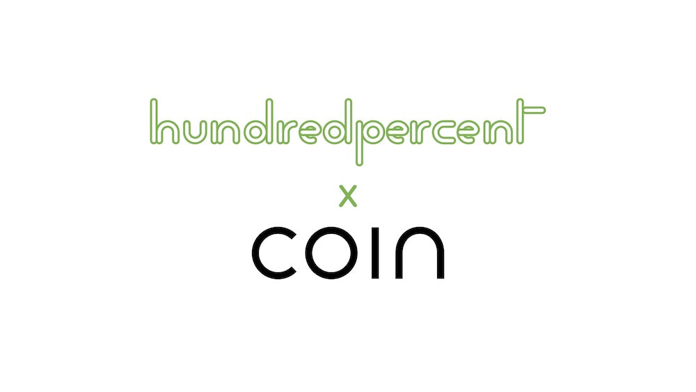 Hundredpercent lands in Coin stores