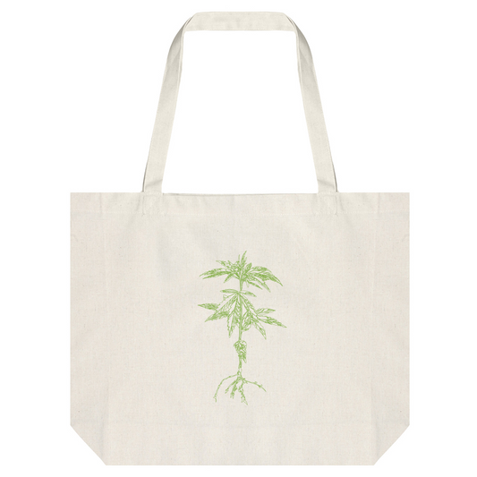 Hemp Tote Bag | Hundredpercent - Large Plant
