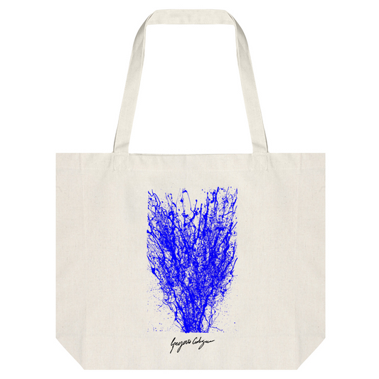 Hemp Tote Bag | Gregorio Codagnone - Blue Coral