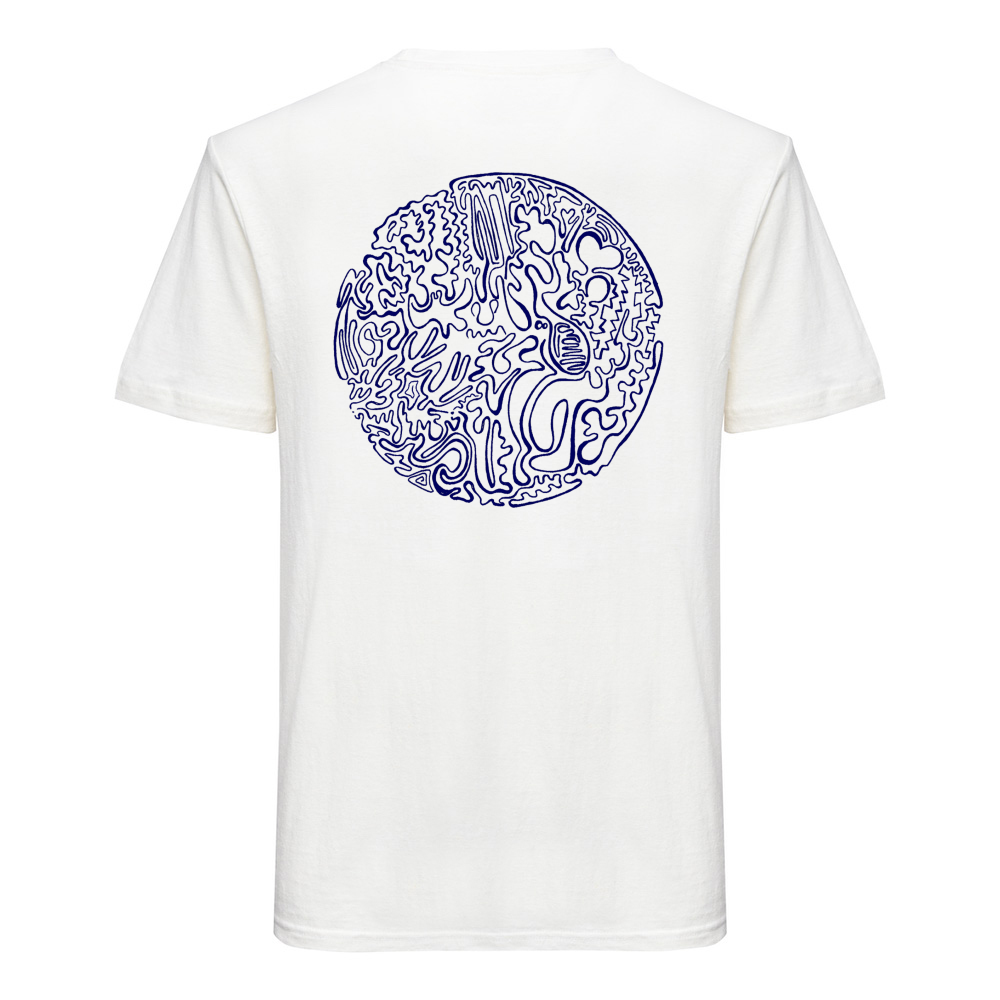 Hemp T-shirt | Nomad - Blue Circle