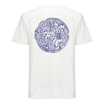 Hemp T-shirt | Nomad - Blue Circle