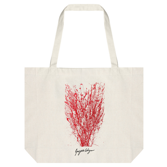 Hemp Tote Bag | Gregorio Codagnone - Red Coral