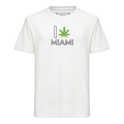 Hemp T-shirt | Hundredpercent - I Love Miami