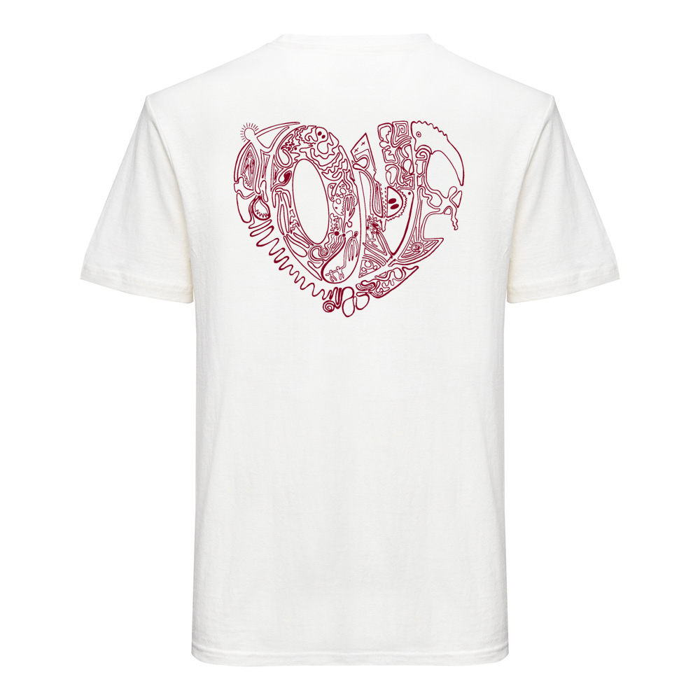 Hemp T-shirt | Nomad - Red Heart