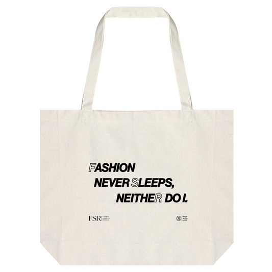 Hemp Tote Bag | Fashion Students Runway - Never Sleep