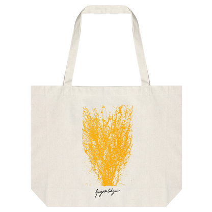 Hemp Tote Bag | Gregorio Codagnone - Yellow Coral