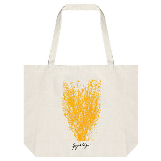Hemp Tote Bag | Gregorio Codagnone - Yellow Coral
